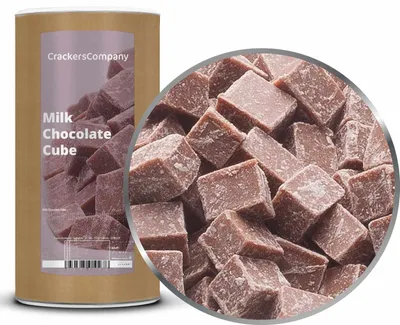 Produktbild von CrackersCompany Schoko-Milch-Würfel (Milk Chocolate Cube), Membrandose groß 800 g