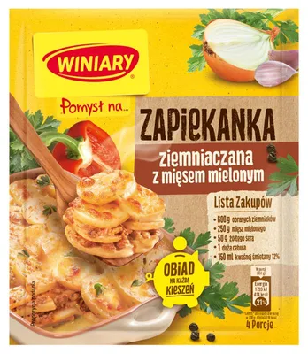 Zdjęcie produktu dla Winiary Pomysł Na.... Zapiekanka Ziemniaczana Z Mięsem Mielonym 42 G