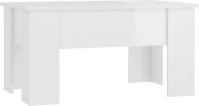 Produktbild von vidaXL Couchtisch Hochglanz-Weiß 79x49x41 cm Holzwerkstoff