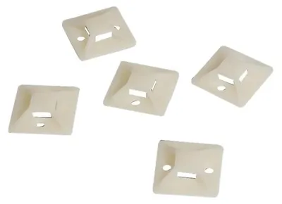 Image de LogiLink KAB0043 Supports pour attaches de câbles LogiLink, 24 x 24 mm, naturel