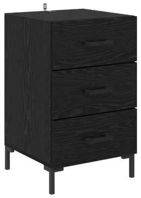 Image de Cabinet de chevet Chêne noir 40 x 40 x 66 cm Bois d'ingénierie