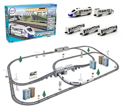 Produktbild von WOOPIE Elektrische Eisenbahn Riesige 914 cm Gleis, Brücke, Tunnel, 86 Elemente