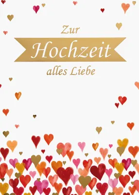 Produktbild von Hochzeit - A4 - Glückwunschkarte im Format 21 x 29,7 cm mit