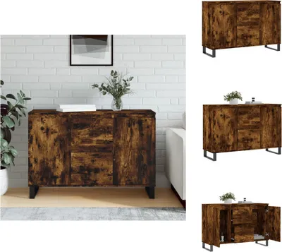 Obrázek produktu pro vidaXL Příborník kouřový dub 104x35x70 cm materiál na bázi dřeva - Příborníky