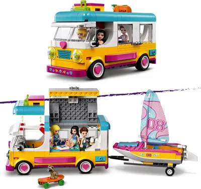 Produktbild von LEGO 41681 Friends Wohnmobil- und Segelbootausflug