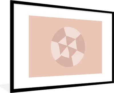 Produktbild von MuchoWow® Gerahmtes Poster Sommer - Sonnenschirm - Abstrakt 90x60 cm - Poster mit Schwarzem Bilderrahmen Wandposter Rahmen Foto Bilder - Wanddekoration - Fotos