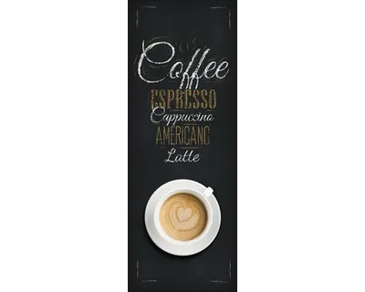 Produktbild von Glasbild Coffee Americano 30x80 cm