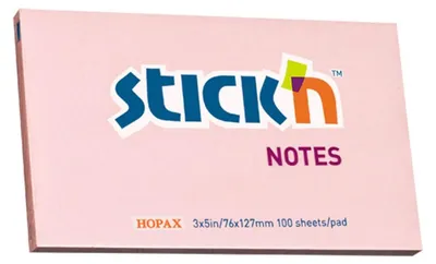 Obrázek produktu pro Notes samoprzylepny 127x76 mm różowy pastel 100 kartek