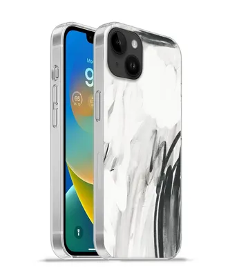Produktbild von MuchoWow® Handyhülle Schutzhülle Hülle für Apple iPhone 14 Plus - Soft case Kunst - Schwarz - Weiß - Abstrakt Silikon Softcase Handy Hülle - Abbildung
