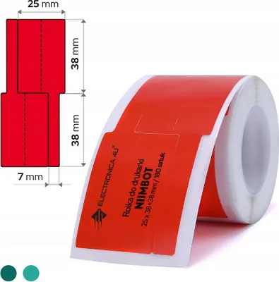 Image de Étiquettes autocollantes, autocollants thermotransférables Niimbot M2 M3 25x38+38