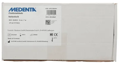 Produktbild von Gebrauchsfertige Zinkleimbinde 8 cm x 7 m kühlend bei Schwellungen und Verletzungen