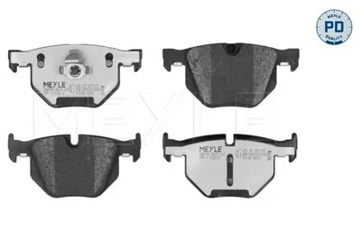 Produktbild von MEYLE 025 237 3217/PD Bremsbeläge Hinten für BMW 5 Limousine (E60) 5 Touring (E61) 6 Coupe (E63) 6 Cabrio (E64)