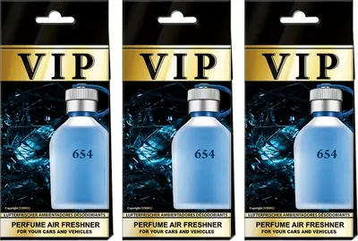 Image de 3x Parfum pour voiture VIP 654, désodorisant pour voiture, désodorisant pour voiture, accessoires pour voiture, diffuseur de parfum