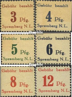 Produktbild von Briefmarken Spremberg (Niederlausitz) 1945 Mi 1-6 (kompl.Ausg.) postfrisch Ziffern