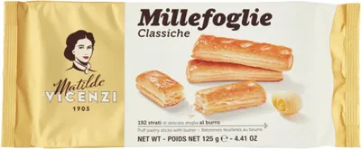 Immagine prodotto di Millefoglie Classiche Butterkekse 125g - Vicenzi