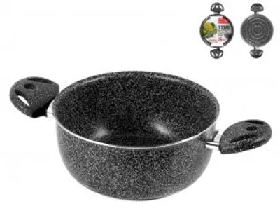 Obrázek produktu pro HOMe Nádobí, pánev s dvěma rukojeťmi, nepřilnavý povrch "Stone", průměr 22 cm