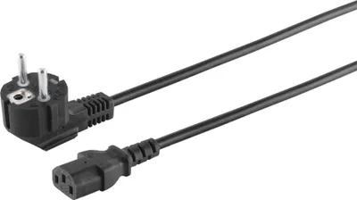Immagine prodotto di Cavo di collegamento alla rete S/CONN a massima connettività, spina di sicurezza a 90° per presa IEC, 230 V per apparecchi IEC, CEE7/7-C13, VDE, 15,0 m (60007-15)