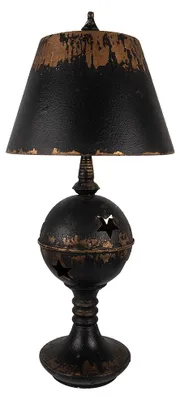 Obrázek produktu pro Stolní lampa Clayre & Eef Ø 35x78 cm Černý kov