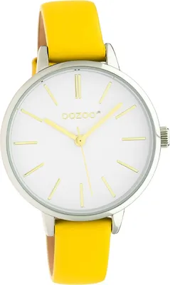 Produktbild von Oozoo Kinder Jugend Armbanduhr gelb Analog JR312 Junior Lederarmband D2UOJR312