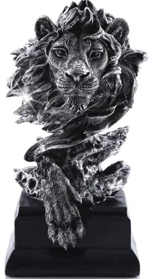 Immagine prodotto di Solidchoice - Scultura astratta a forma di leone, ideale per la decorazione della casa e come oggetto da collezione