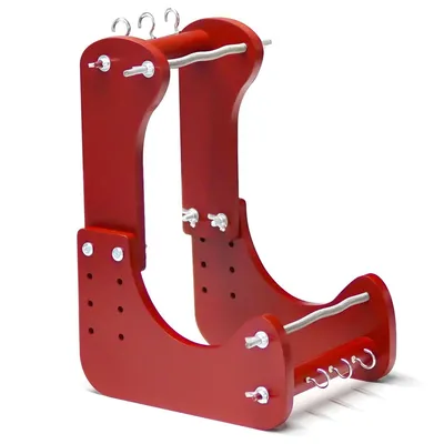 Produktbild von Verstellbarer Perlen-Webrahmen aus Holz – Steh-Perlenwebstuhl-Set mit 4 Längenoptionen, ergonomisches, abgewinkeltes Design für komfortables Arbeiten