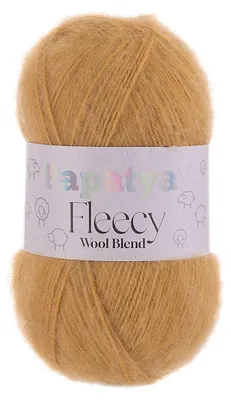 100g Papatya Fleecy Kuschelgarn 20% Wolle veredelt Oeko-Tex Häkelgarn Strickgarn sandgelb