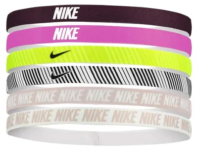 Zdjęcie produktu dla Opaska na głowę Nike Accessories Flex Classic z nadrukiem, 6 sztuk, wielokolorowa Wielokolorowa, rozmiar uniwersalny