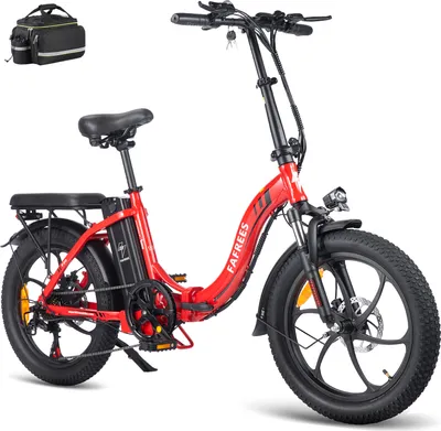 Obrázek produktu pro Městské kolo 36V elektrické skládací kolo 20 palců 16Ah červené pro unisex