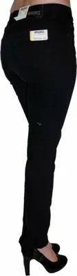 Zdjęcie produktu dla Dżinsy damskie o kroju slim fit w kolorze jetblack