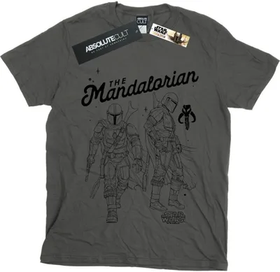 Produktbild von Star Wars - "The Mandalorian Hunter" T-Shirt für Herren BI47201 (XXL) (Holzkohle)