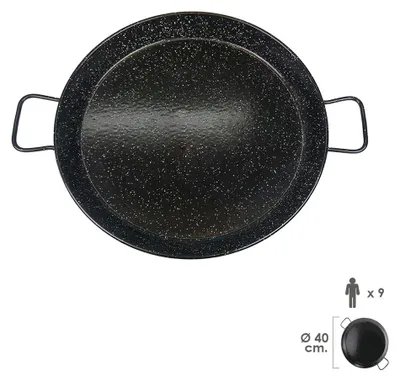 Obrázek produktu pro Smaltovaná valencijská pánev na paellu pro 9 osob / 40 cm.