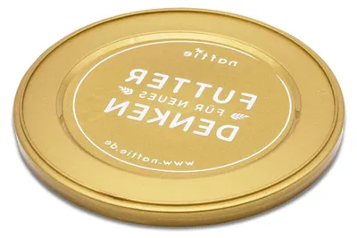 Produktbild von Dosenverschluss - Plastikdeckel für 800g Hundefutter und Katzenfutter Dosen - Farbe Gold (5er Set)
