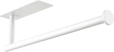 Produktbild von Küchenrollenhalter, weiß, 33 cm, ohne Bohren, Edelstahl, für Standardrollen