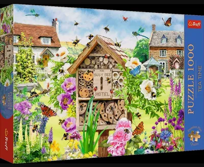 Zdjęcie produktu dla Trefl Puzzle Premium Plus Quality 1000 el. Tea Time: Dom dla pszczół, 1000 szt., Krajobraz