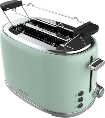 Produktbild von Cecotec Toast&taste 1000 Retro Double 980w Toaster Grün One Size / EU Plug Grün One Size
