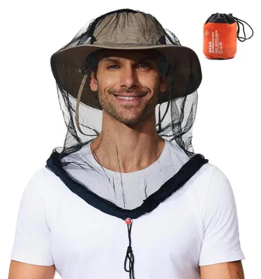 Productafbeelding van Mosquitonet Hoofdband met Opbergtas voor Buitenactiviteiten