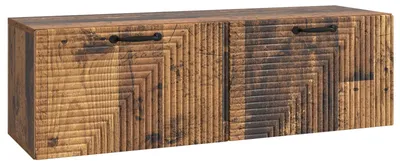 Zdjęcie produktu dla Szafka RTV montowana na ścianie Stare drewno 98 x 31 x 30 cm