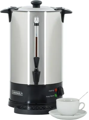 Kaffeemaschine 60 Tassen, 8,8 l, Edelstahl, Timer