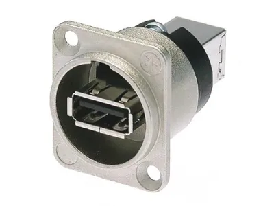 Zdjęcie produktu dla Neutrik NAUSB-W, USB Typu B, USB 2.0, Czarny, Srebrny, -25 - 85 °C