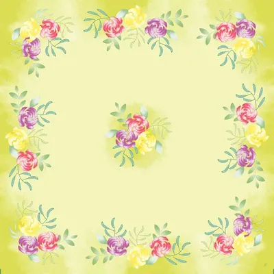 Produktbild von 100x Duni Dunisilk®-Mitteldecke 84 x 84 cm Soft Tropics
