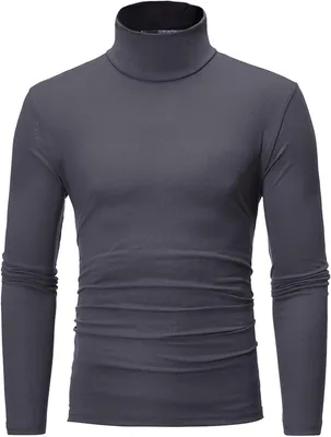 Produktbild von Langärmliger Herren-Rollkragenpullover mit schmaler Passform