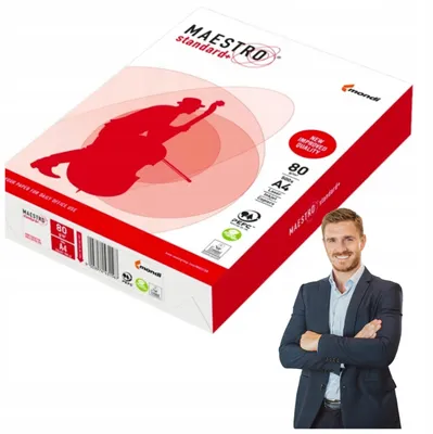 Produktbild von Maestro Büropapier Kopierpapier Weiß 80g A4 500 Blatt