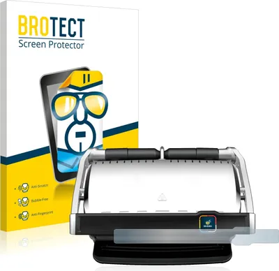 Produktbild von Für Tefal OptiGrill Elite XL Schutzfolie BROTECT Displayschutz Display Schutz Folie Klar Transparent