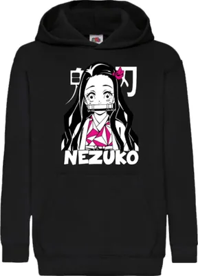 Produktbild von Kinder Kapuzenpullover Demon Anime Slayer Nezuko Kamado 008, 12-13 Jahr - 152 / Schwarz