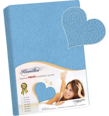 Obrázok produktu pre Froté prestieradlo - modré - 140x200