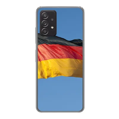 Produktbild von MuchoWow® Handyhülle Schutzhülle Hülle für Samsung galaxy a73 Foto der deutschen Flagge Silikon Softcase Handy Hülle - Handyhülle