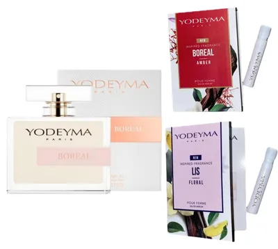 Produktbild von Yodeyma Boreal Eau de Parfum für Frauen 100 ml + 2 Proben, KI-generiertes Bild