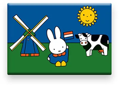 Immagine prodotto di Magnet da frigo Miffy in latta, prato