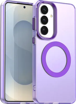 Image de Coque MagSafe pour Samsung Galaxy S26 Plus, motif Candy, en TPU et PC, couleur violette