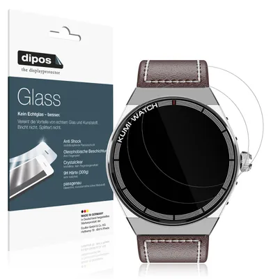 Produktbild von 2x Schutzfolie für Kumi GT5 Max - Anti-Shock 9H Folie dipos Glass Kunststoffglas